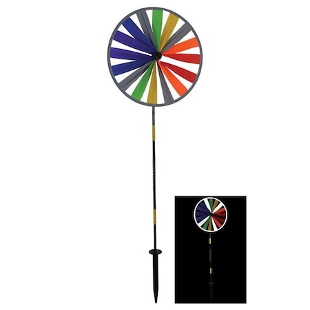 In The Breeze In The Breeze ITB2715 12 in. Rainbow Retroreflective Wheel ITB2715